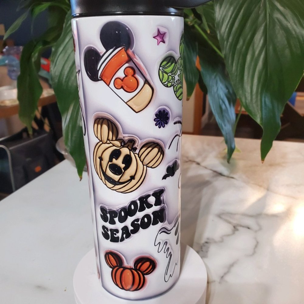 Mickey Mouse SPOOKY SEASON 20oz Tumbler with duo lids 🎉sale